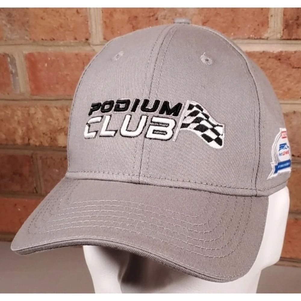 Motul Racing 2021 Road Race Gray Strapback Hat Cap Petit Lemans Podium Club